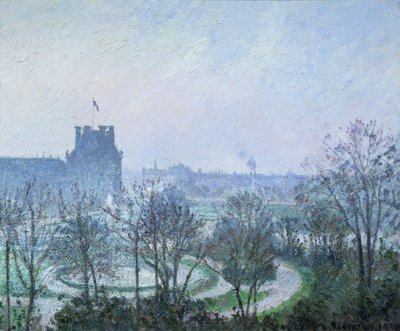 White Frost, Jardin des Tuileries, 1900 by Camille Jacob Pissarro